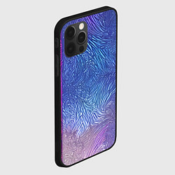 Чехол для iPhone 12 Pro Трёхцветные узоры, цвет: 3D-черный — фото 2