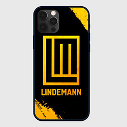 Чехол для iPhone 12 Pro Lindemann - gold gradient, цвет: 3D-черный