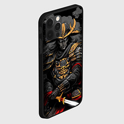 Чехол для iPhone 12 Pro Тёмный самурай, цвет: 3D-черный — фото 2