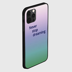 Чехол для iPhone 12 Pro Never stop, цвет: 3D-черный — фото 2