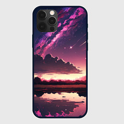 Чехол для iPhone 12 Pro Аниме комета, цвет: 3D-черный