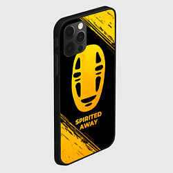 Чехол для iPhone 12 Pro Spirited Away - gold gradient, цвет: 3D-черный — фото 2