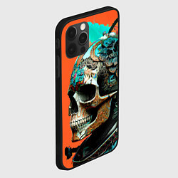 Чехол для iPhone 12 Pro Art skull - irezumi - Japan, цвет: 3D-черный — фото 2