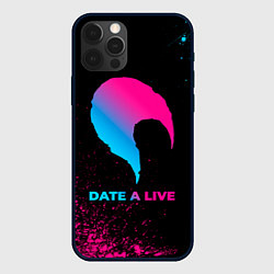 Чехол для iPhone 12 Pro Date A Live - neon gradient, цвет: 3D-черный