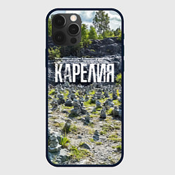 Чехол для iPhone 12 Pro Карелия, цвет: 3D-черный
