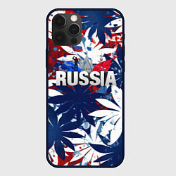 Чехол для iPhone 12 Pro Russia лепестки, цвет: 3D-черный