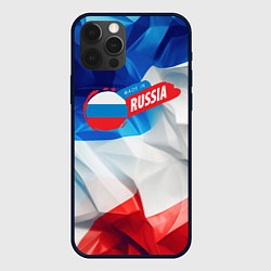 Чехол для iPhone 12 Pro Made in Russia, цвет: 3D-черный