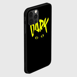 Чехол для iPhone 12 Pro Кот во тьме, цвет: 3D-черный — фото 2