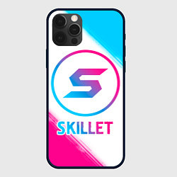 Чехол для iPhone 12 Pro Skillet neon gradient style, цвет: 3D-черный