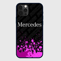 Чехол для iPhone 12 Pro Mercedes pro racing: символ сверху, цвет: 3D-черный