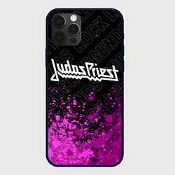 Чехол для iPhone 12 Pro Judas Priest rock legends: символ сверху, цвет: 3D-черный