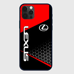 Чехол для iPhone 12 Pro Lexus - red sportwear, цвет: 3D-черный