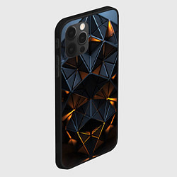 Чехол для iPhone 12 Pro Объемные кубы, цвет: 3D-черный — фото 2
