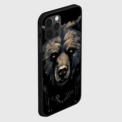 Чехол для iPhone 12 Pro Крупный медведь, цвет: 3D-черный — фото 2