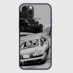 Чехол для iPhone 12 Pro Тойота ae 86 - Инициал ди, цвет: 3D-черный