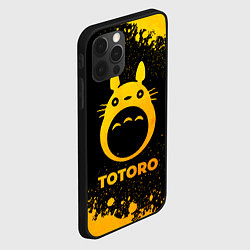 Чехол для iPhone 12 Pro Totoro - gold gradient, цвет: 3D-черный — фото 2