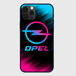 Чехол для iPhone 12 Pro Opel - neon gradient, цвет: 3D-черный