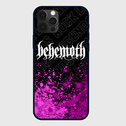 Чехол для iPhone 12 Pro Behemoth rock legends: символ сверху, цвет: 3D-черный
