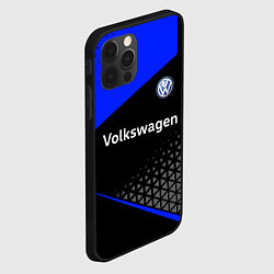 Чехол для iPhone 12 Pro Фольцваген - blue uniform, цвет: 3D-черный — фото 2