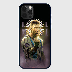 Чехол для iPhone 12 Pro Лионель Месси сборная Аргентины ЧМ 2022, цвет: 3D-черный