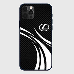 Чехол iPhone 12 Pro Lexus - carbon line