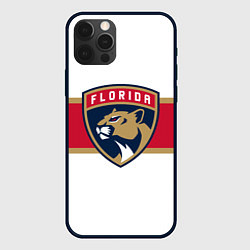 Чехол для iPhone 12 Pro Florida panthers - uniform - hockey, цвет: 3D-черный