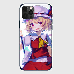 Чехол для iPhone 12 Pro Touhou Project Фландр Скарлет, цвет: 3D-черный