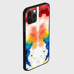 Чехол для iPhone 12 Pro Цветная монотипия - поп-арт, цвет: 3D-черный — фото 2