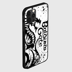 Чехол для iPhone 12 Pro Балдурс гейт 3 - дракон, цвет: 3D-черный — фото 2