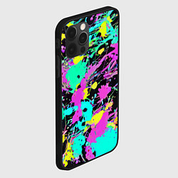 Чехол для iPhone 12 Pro Красочная композиция - мода, цвет: 3D-черный — фото 2