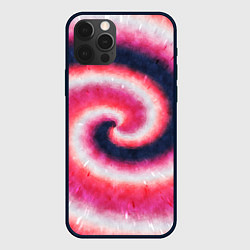 Чехол для iPhone 12 Pro Tie-Dye дизайн, цвет: 3D-черный