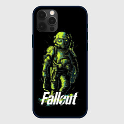 Чехол для iPhone 12 Pro Fallout green, цвет: 3D-черный
