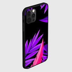 Чехол для iPhone 12 Pro Floral composition - neon, цвет: 3D-черный — фото 2