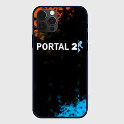 Чехол для iPhone 12 Pro Portal game, цвет: 3D-черный
