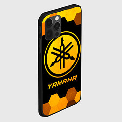 Чехол для iPhone 12 Pro Yamaha - gold gradient, цвет: 3D-черный — фото 2