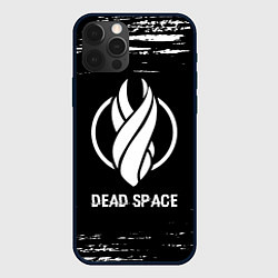 Чехол для iPhone 12 Pro Dead Space glitch на темном фоне, цвет: 3D-черный