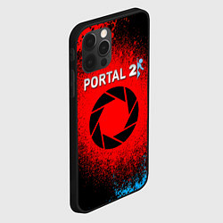 Чехол для iPhone 12 Pro Портал стиль халфлайф, цвет: 3D-черный — фото 2