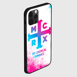 Чехол для iPhone 12 Pro My Chemical Romance neon gradient style, цвет: 3D-черный — фото 2