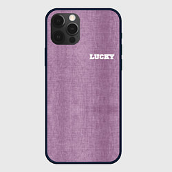 Чехол для iPhone 12 Pro Розовые джинсы lucky 77, цвет: 3D-черный