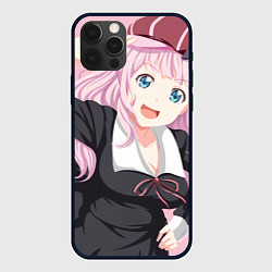 Чехол для iPhone 12 Pro Kaguya sama wa Kokurasetai Чика Фудживара, цвет: 3D-черный