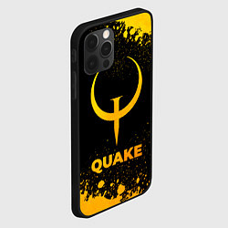 Чехол для iPhone 12 Pro Quake - gold gradient, цвет: 3D-черный — фото 2