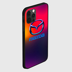 Чехол для iPhone 12 Pro Mazda gradient, цвет: 3D-черный — фото 2