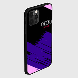 Чехол для iPhone 12 Pro Audi stripes, цвет: 3D-черный — фото 2
