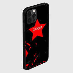 Чехол для iPhone 12 Pro Звезда символ СССР, цвет: 3D-черный — фото 2