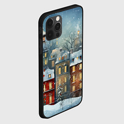 Чехол для iPhone 12 Pro Новогодний городок, цвет: 3D-черный — фото 2