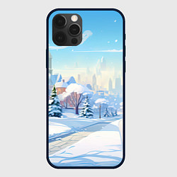 Чехол для iPhone 12 Pro Зимнее предновогоднее настроение, цвет: 3D-черный