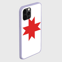 Чехол для iPhone 12 Pro Флаг Удмуртии, цвет: 3D-светло-сиреневый — фото 2