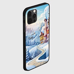 Чехол для iPhone 12 Pro Новогодний городок, цвет: 3D-черный — фото 2