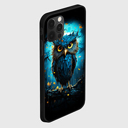 Чехол для iPhone 12 Pro Halloween - ночная сова, цвет: 3D-черный — фото 2