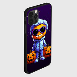 Чехол для iPhone 12 Pro Happy pumpkin, цвет: 3D-черный — фото 2